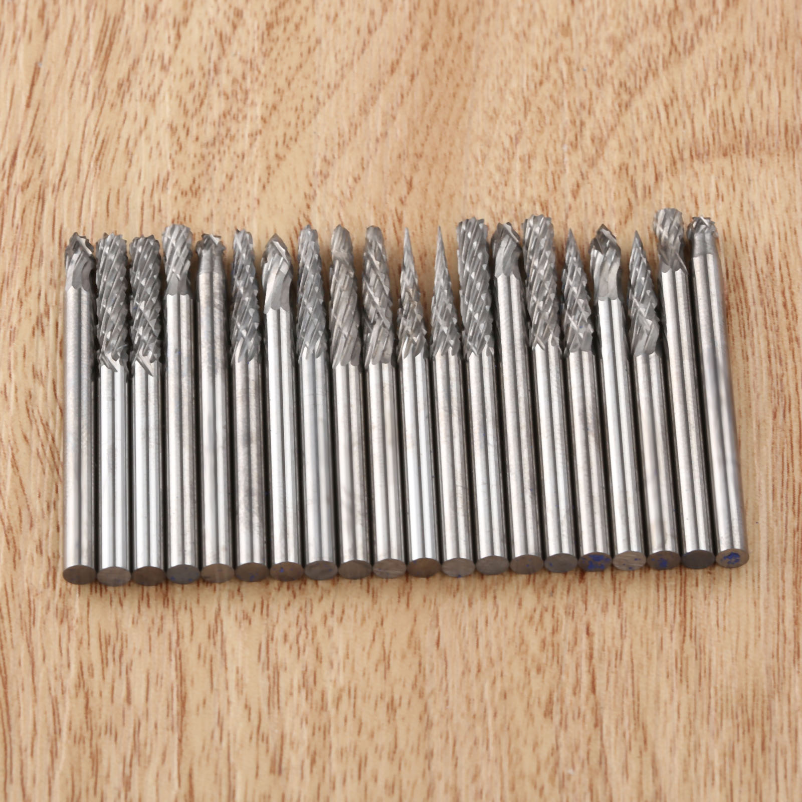 20pcs 1 Set Tungsten Solid Carbide Mini Burrs Drill Bits For Grinder Rotary Tool eBay