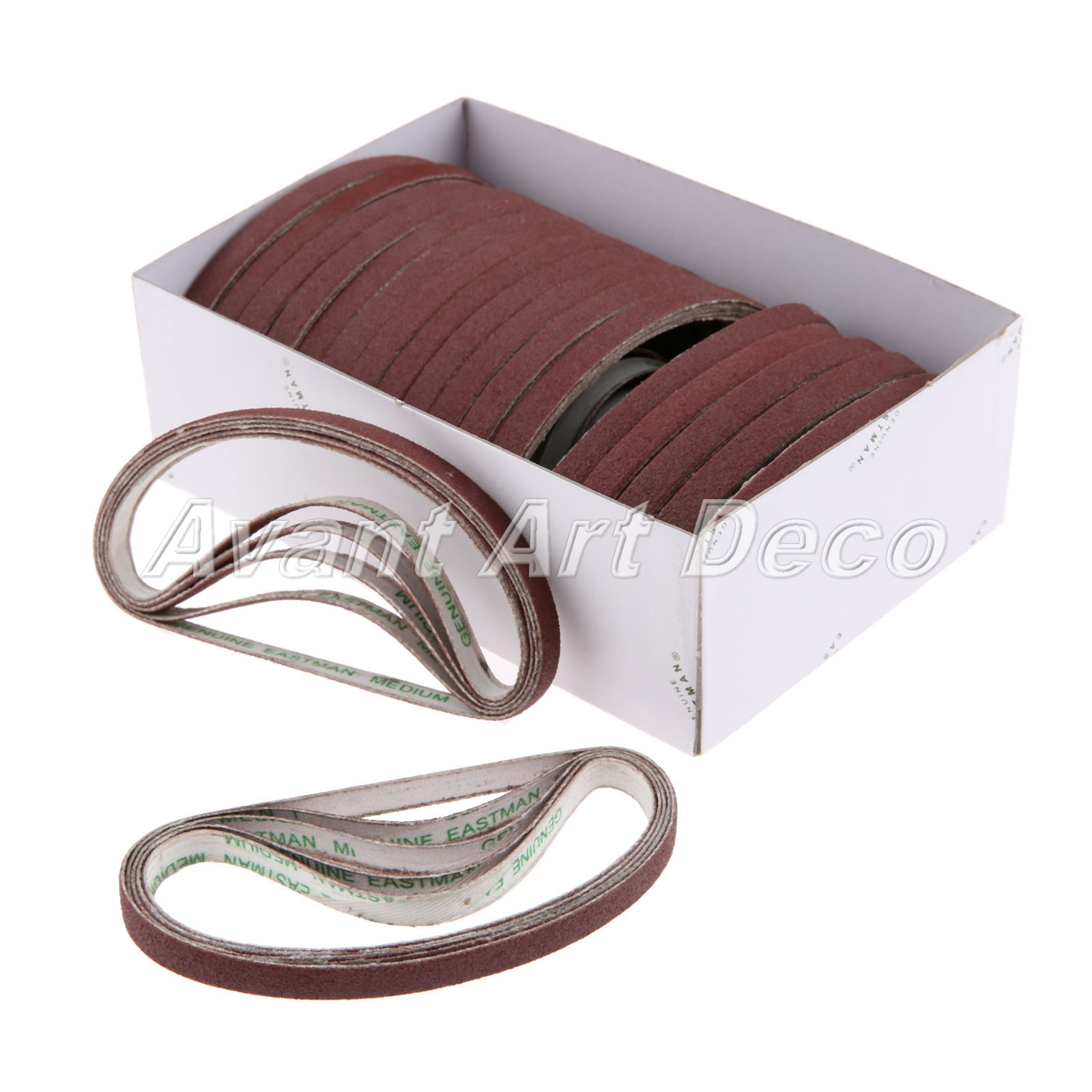 20Pcs Abrasive Sharpening Belts For Eastman Cutting Machine Medium Sand