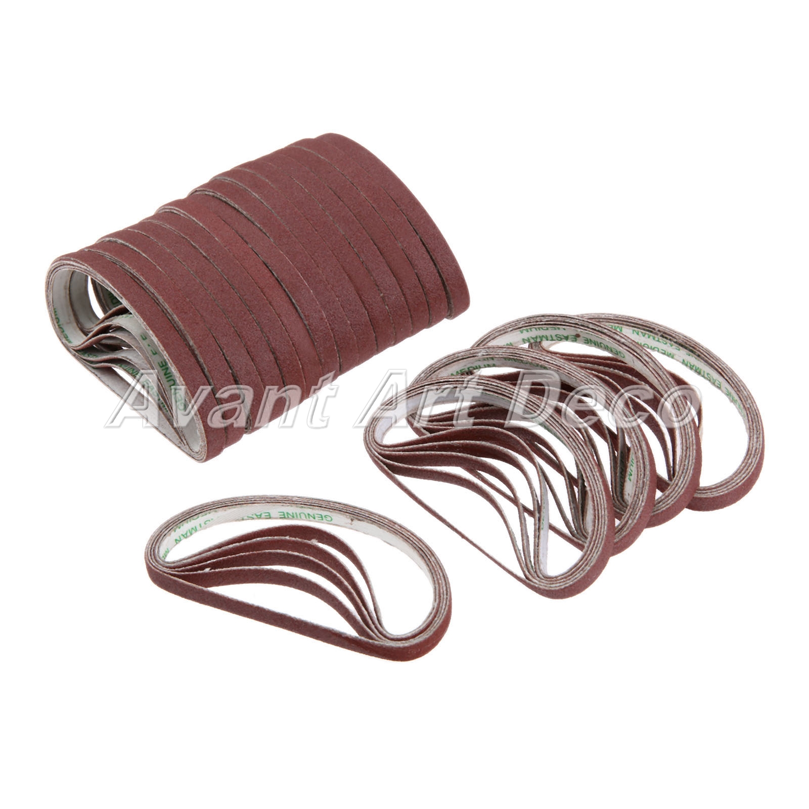 20Pcs Abrasive Sharpening Belts For Eastman Cutting Machine Medium Sand