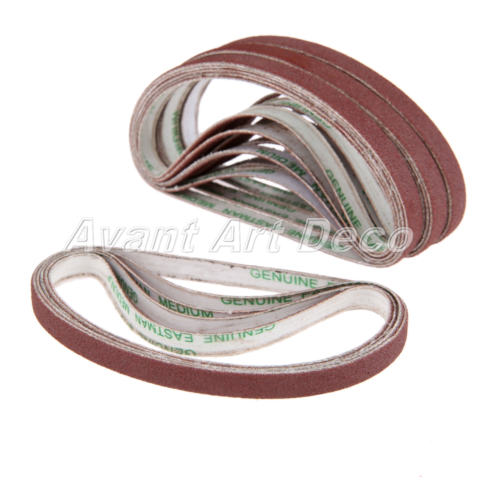 20Pcs Abrasive Sharpening Belts For Eastman Cutting Machine Medium Sand