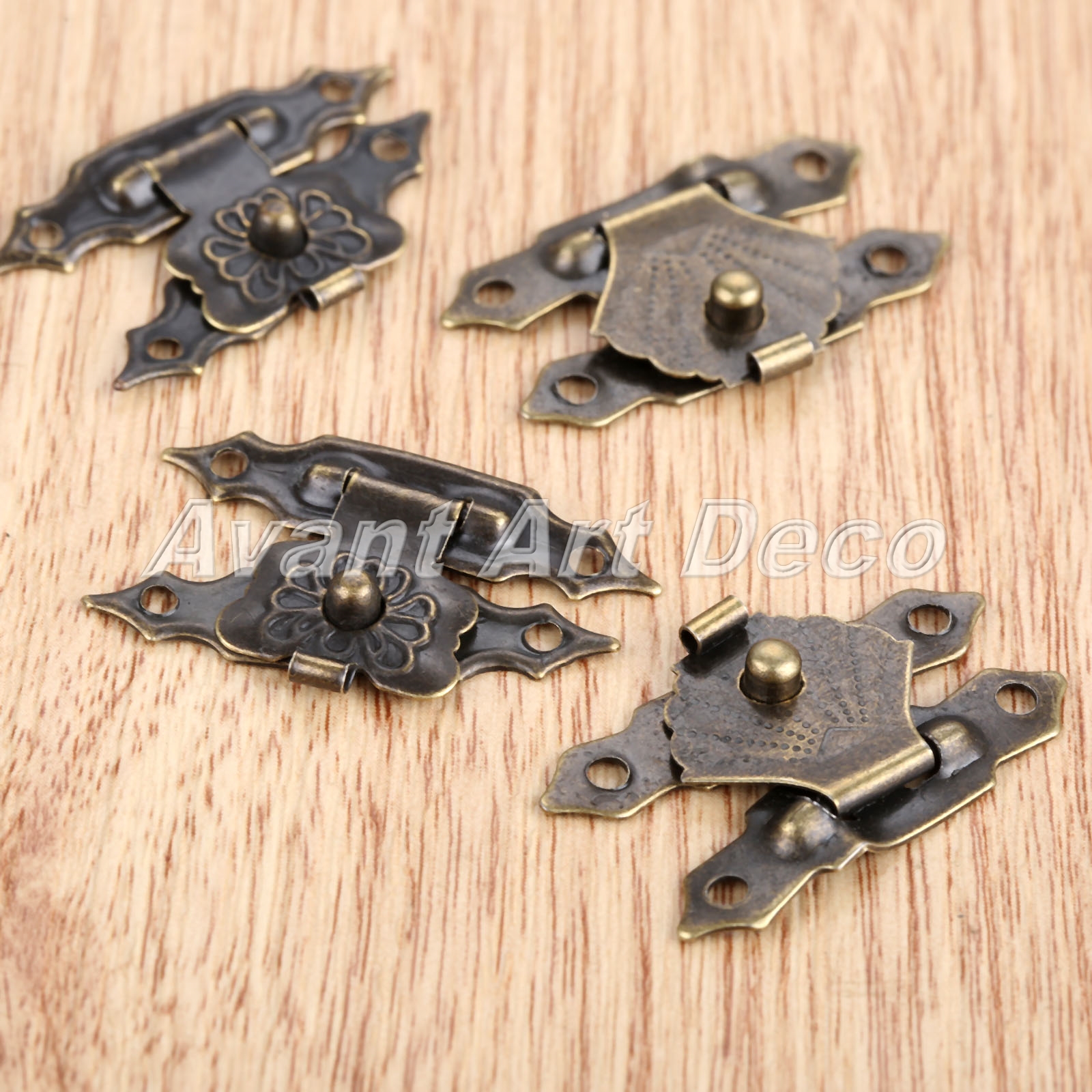 10x Handbag Case Buckle Latch Antique Jewelry Box Padlock Hasp Locked